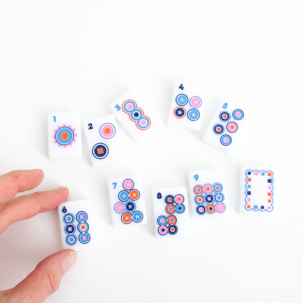 MAHJONG SET Classic Seashell white