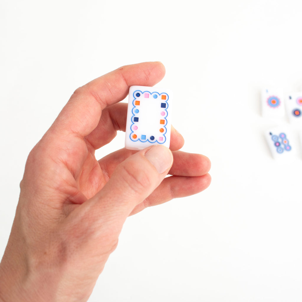 MAHJONG SET Classic Seashell white
