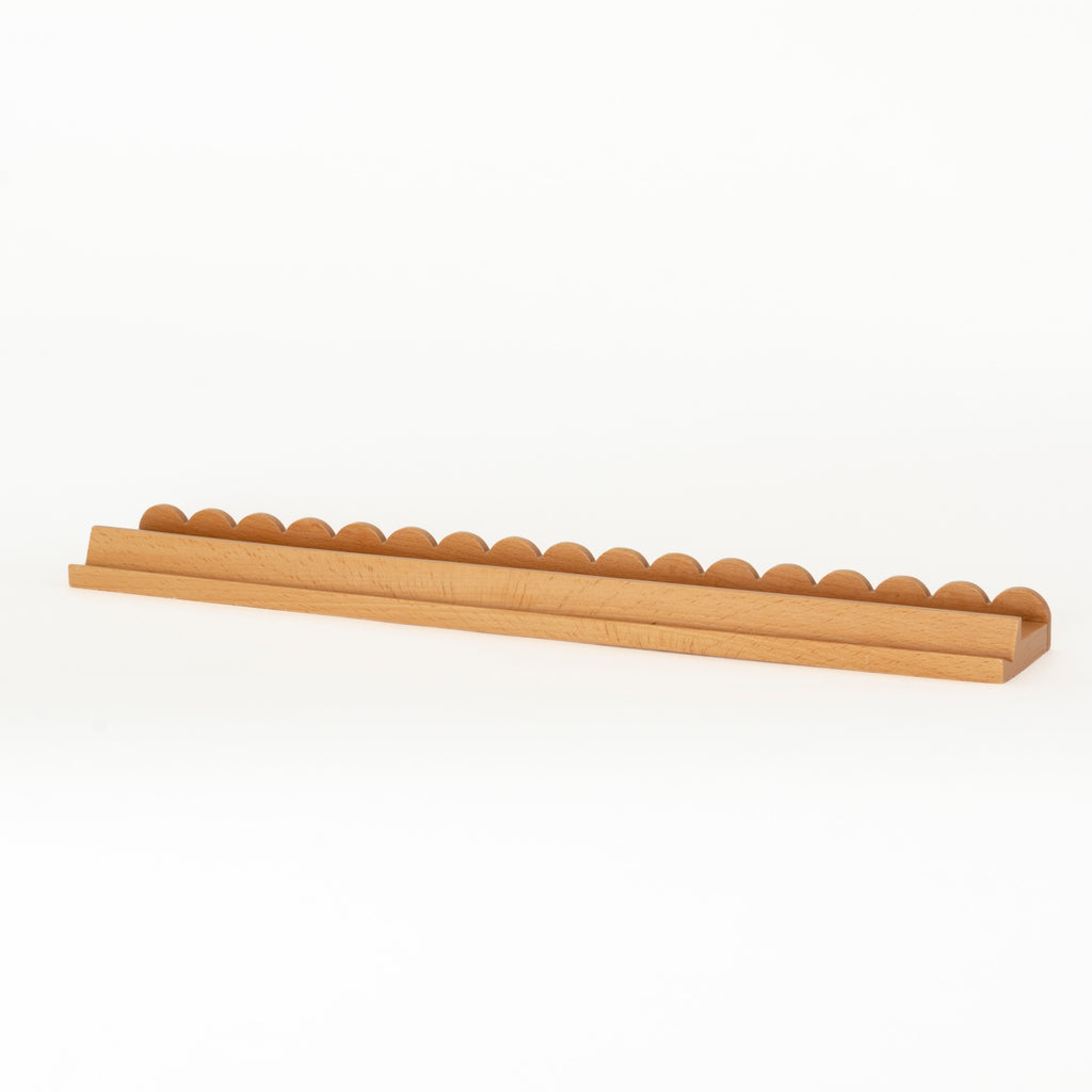Premium Wooden Mahjong Racks with Magnetic Pushers - Set of 4